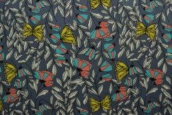 Cotton jersey print - wow 53-17 dunkelgrau