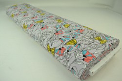 Cotton jersey print - wow 53-25 silbergrau