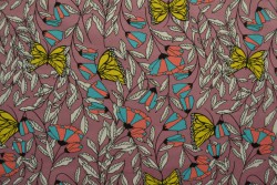 Cotton jersey print - wow 53-38 dunkel altrosa