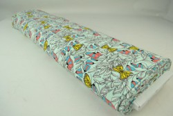 Cotton jersey print - wow 53-41 minzgrün