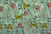 Cotton jersey print - wow 53-41 minzgrün