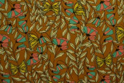 Cotton jersey print - wow 53-44 dunkel ocker