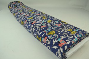Cotton jersey print - wow 53-49 navy