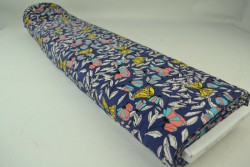 Cotton jersey print - wow 53-49 navy