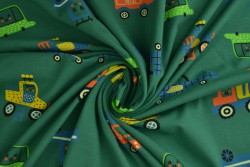 Cotton jersey print - wow 01-32 grün