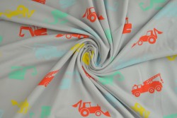 Cotton jersey print - wow 02-25 silbergrau