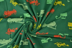 Cotton jersey print - wow 02-32 grün