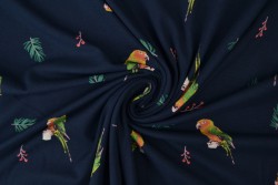 Cotton jersey print - wow 04-49 navy
