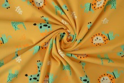 Cotton jersey print - wow 06-47 ocker