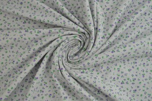Cotton jersey print - wow 11-25 silbergrau