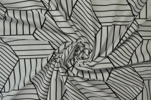 Cotton jersey print - wow 18-25 silbergrau