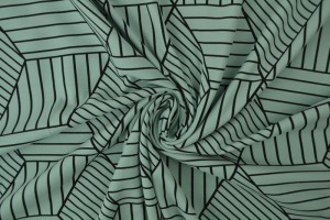Cotton jersey print - wow 18-34 alt grün