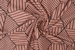 Cotton jersey print - wow 18-37 altrosa