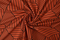 Cotton jersey print - wow 18-42 kupfer