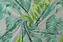 Cotton jersey print - wow 16-25 silbergrau