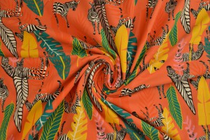 Cotton jersey print - wow 56-42 kupfer