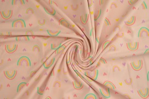 Cotton jersey print - wow 58-04 babyrosa