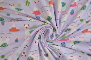 Cotton jersey print - wow 65-21 lavendel