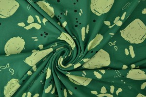 Cotton jersey print - wow 67-32 grün