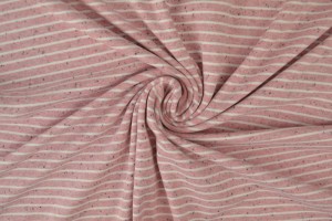 Baumwolle jersey melange 04 rosa streifen