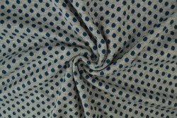 Cuffs jacquard 01-01 dots blau