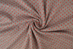 Cuffs jacquard 02-02 kreuze rot