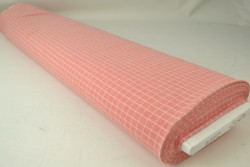 Cotton jersey checks 01 pink
