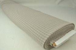 Cotton jersey checks 05 grau