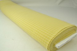 Cotton jersey checks 08 Gelb