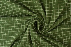 Cotton jersey checks 09 Grün
