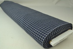 Cotton jersey checks 11 marine