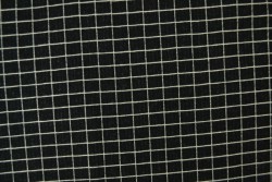 Cotton jersey checks 12 schwarz