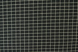 Cotton jersey checks 13 Anthrazit