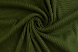 Cotton jersey rib 02 dunkel moosgrün