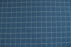 Cotton jersey checks 2cm 01-01 blau