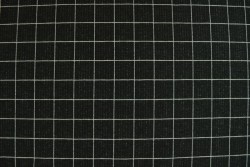 Cotton jersey checks 2cm 01-03 schwarz
