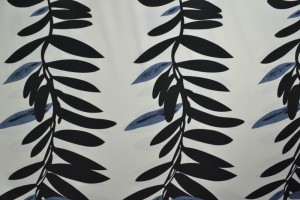 Lycra print 349-01 black / cream