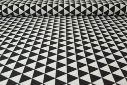 Lycra print 365-01 black / white