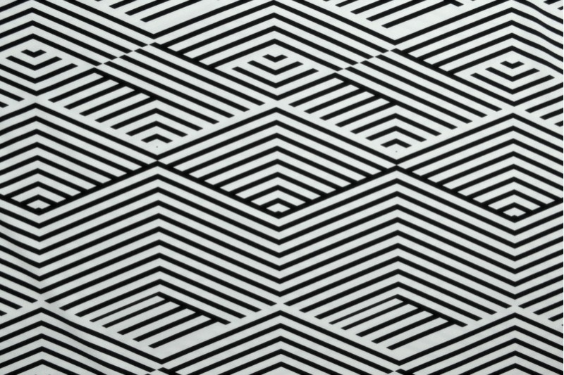 Lycra print 366-01 black / white