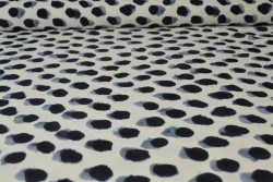 Lycra print 370-01 black / cream