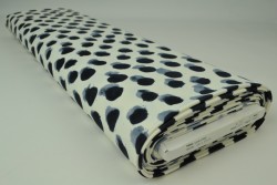 Lycra print 370-01 black / cream