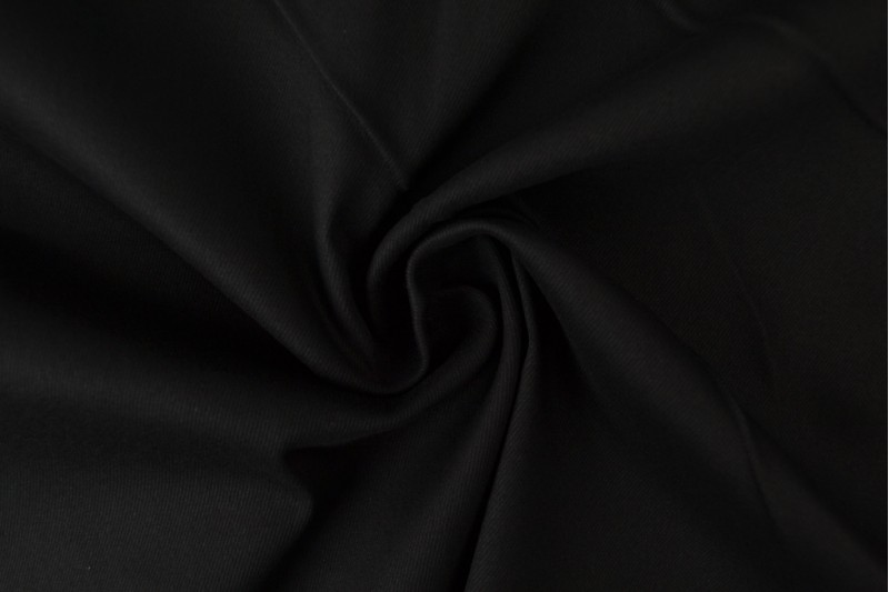 Baumwolle Köper stretch 03 schwarz