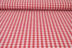 Baumwolle gingham karo 6.5 mm 160-01 rot