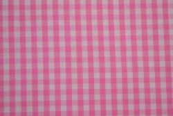 Baumwolle gingham karo 6.5 mm 160-03 rosa