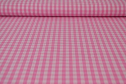 Baumwolle gingham karo 6.5 mm 160-03 rosa