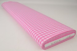 Baumwolle gingham karo 6.5 mm 160-03 rosa