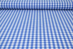 Baumwolle gingham karo 6.5 mm 160-07 blau