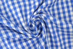 Baumwolle gingham karo 6.5 mm 160-07 blau
