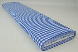 Baumwolle gingham karo 6.5 mm 160-07 blau