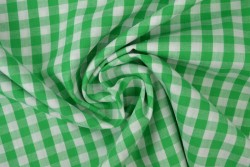 Baumwolle gingham karo 6.5 mm 160-10 grün